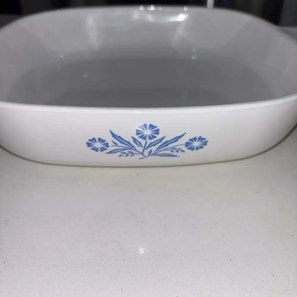 Vintage Corning Ware Blue Cornflower 1 Quart Casserole Baking Dish P-1-B